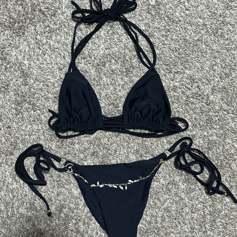 Ellejay Black Bikini Set